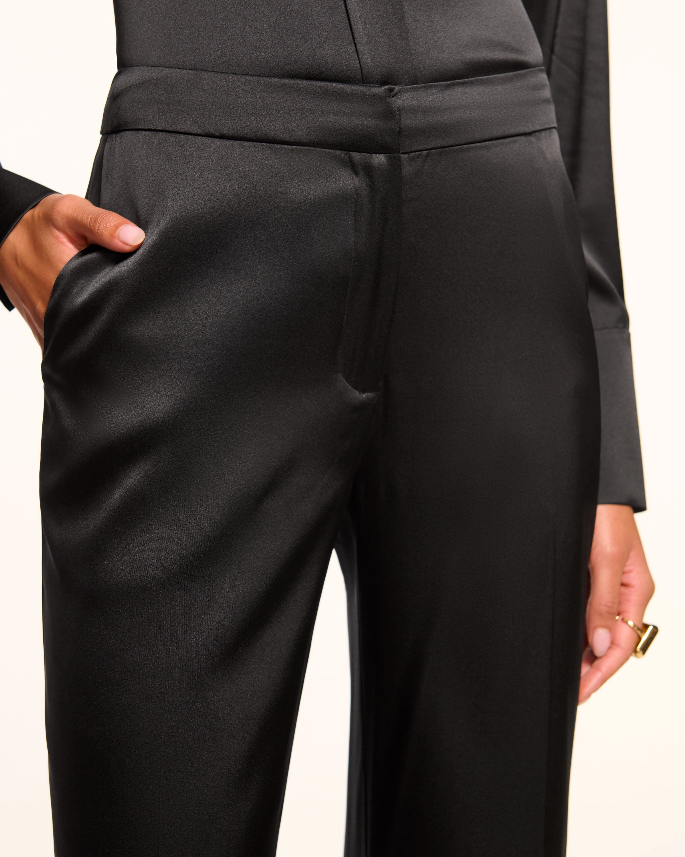Marvia Stretch Silk Pant