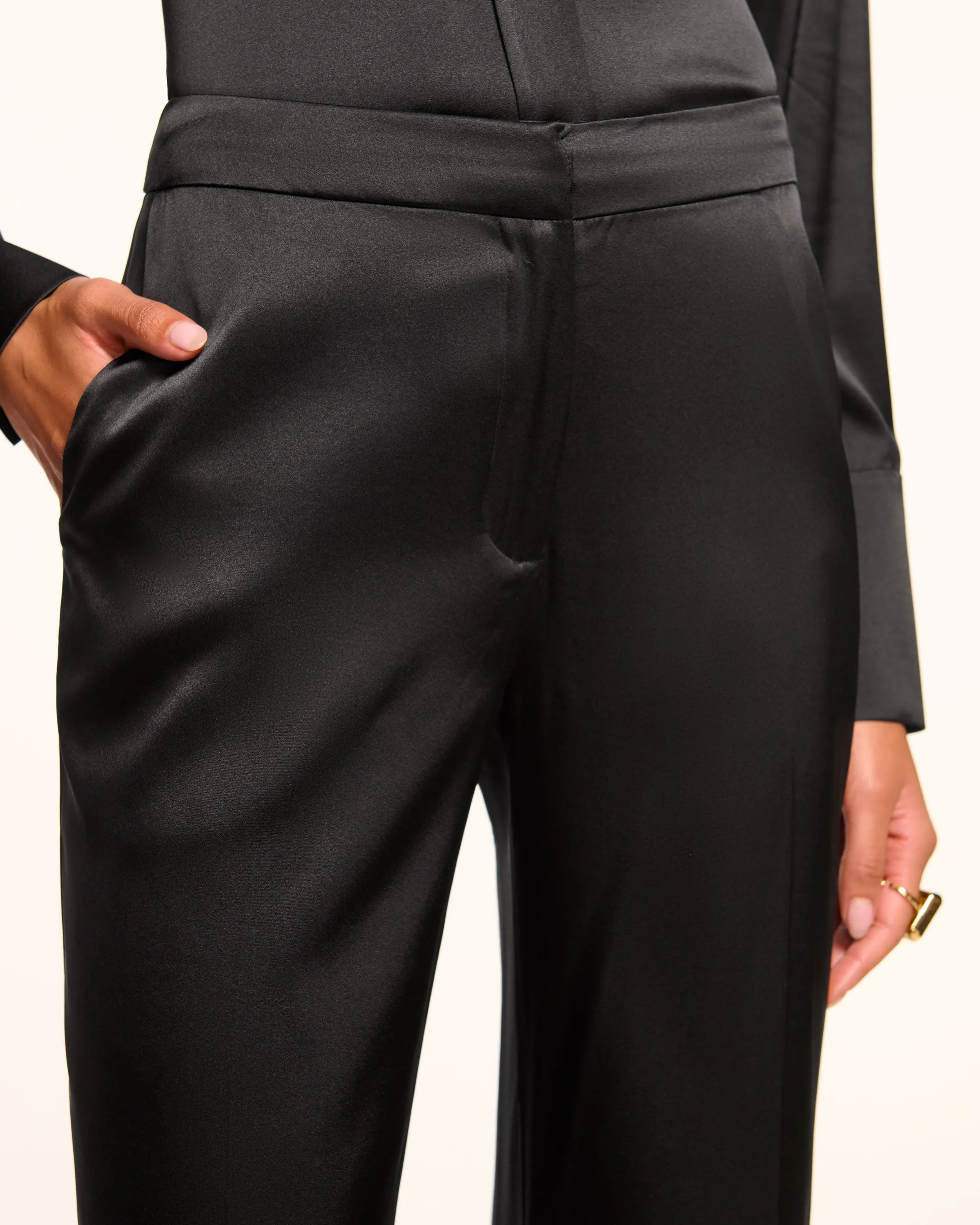 Marvia Stretch Silk Pant