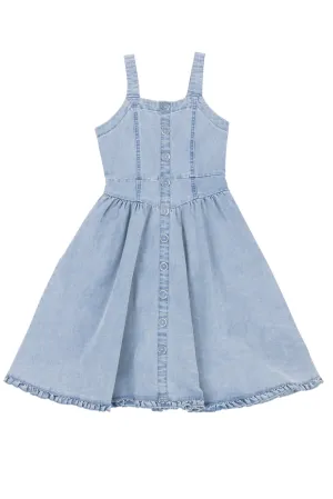Mini Kristin Dress in Light Denim