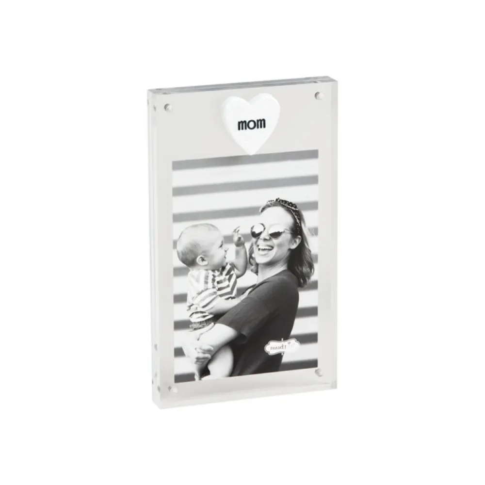 Mud Pie Acrylic Mom Plaque Frame - 4x6