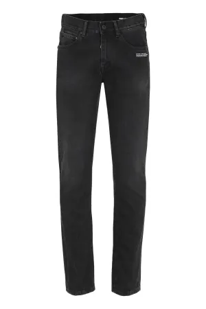 Off-White Logo Printed Jeans