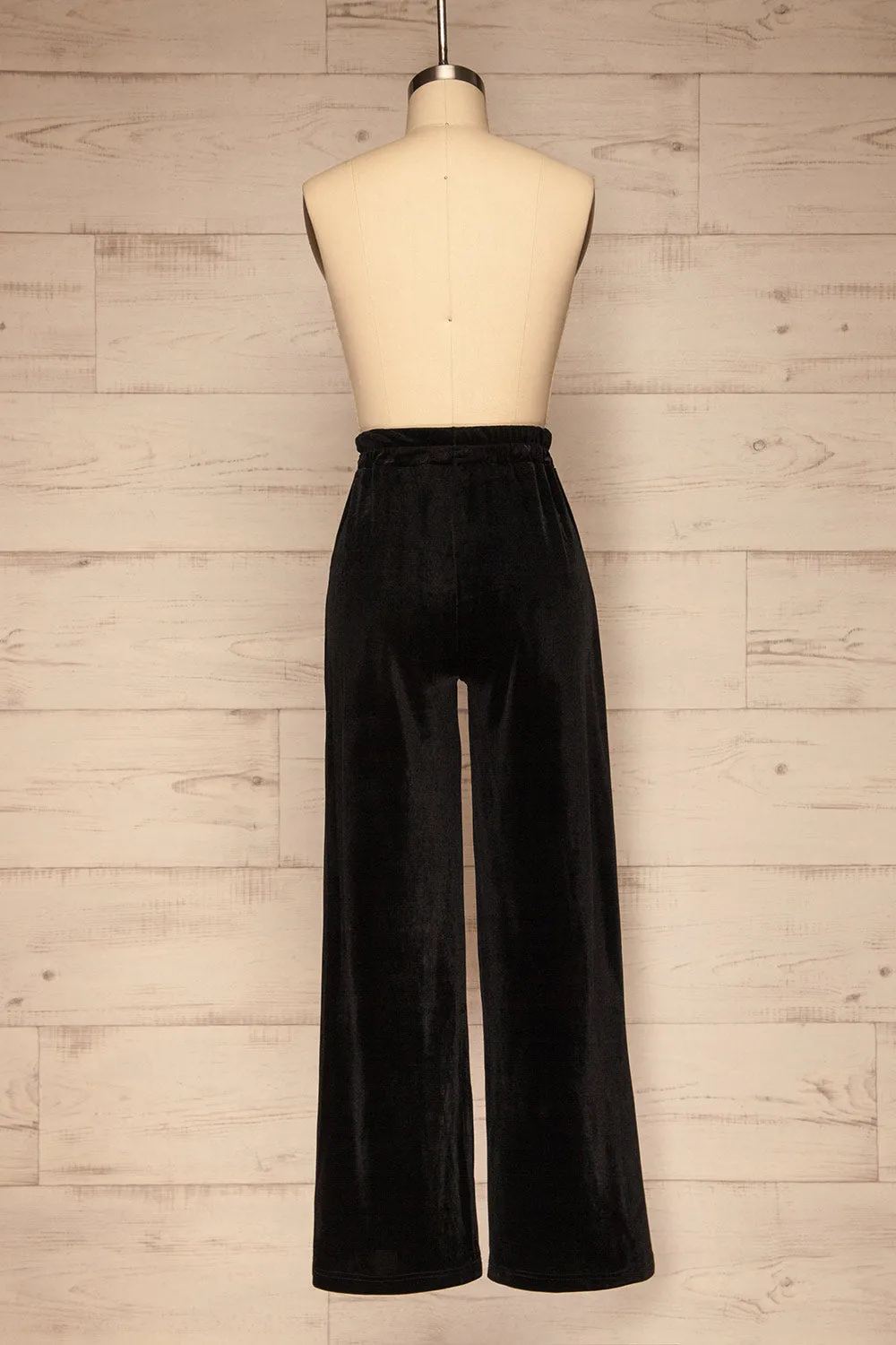 Ostroleka | Black Velvet Pants