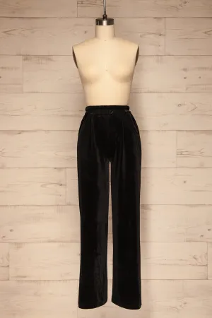 Ostroleka | Black Velvet Pants
