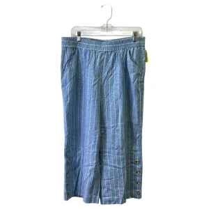 Pants Cropped By land and sea In Blue & White, Size:12