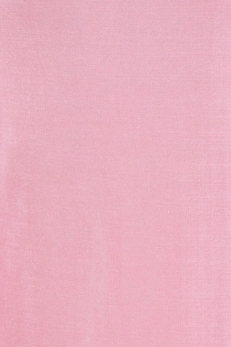 Pink Twist Maxi Skirt