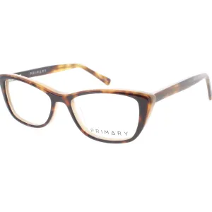 Primary Kid's Eyeglasses - Demo Lens Plastic Cat Eye Full Rim Frame | Pk134 Tortoise