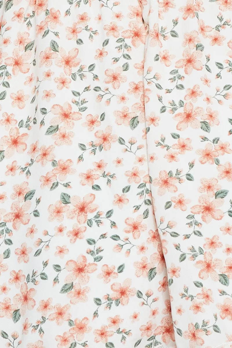 Print Mini Dress Long Sleeve