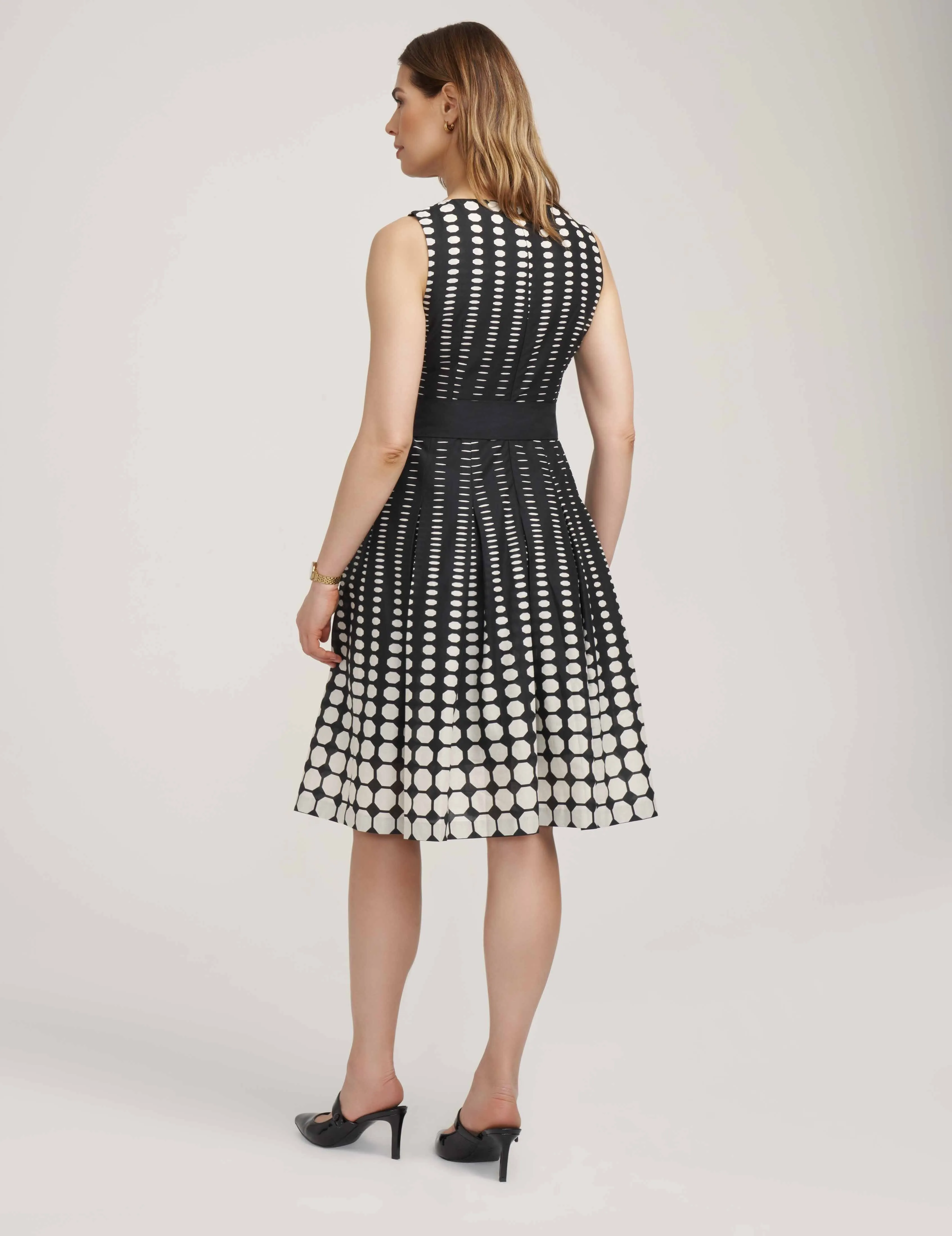 Printed Fit & Flare Dress- Sale