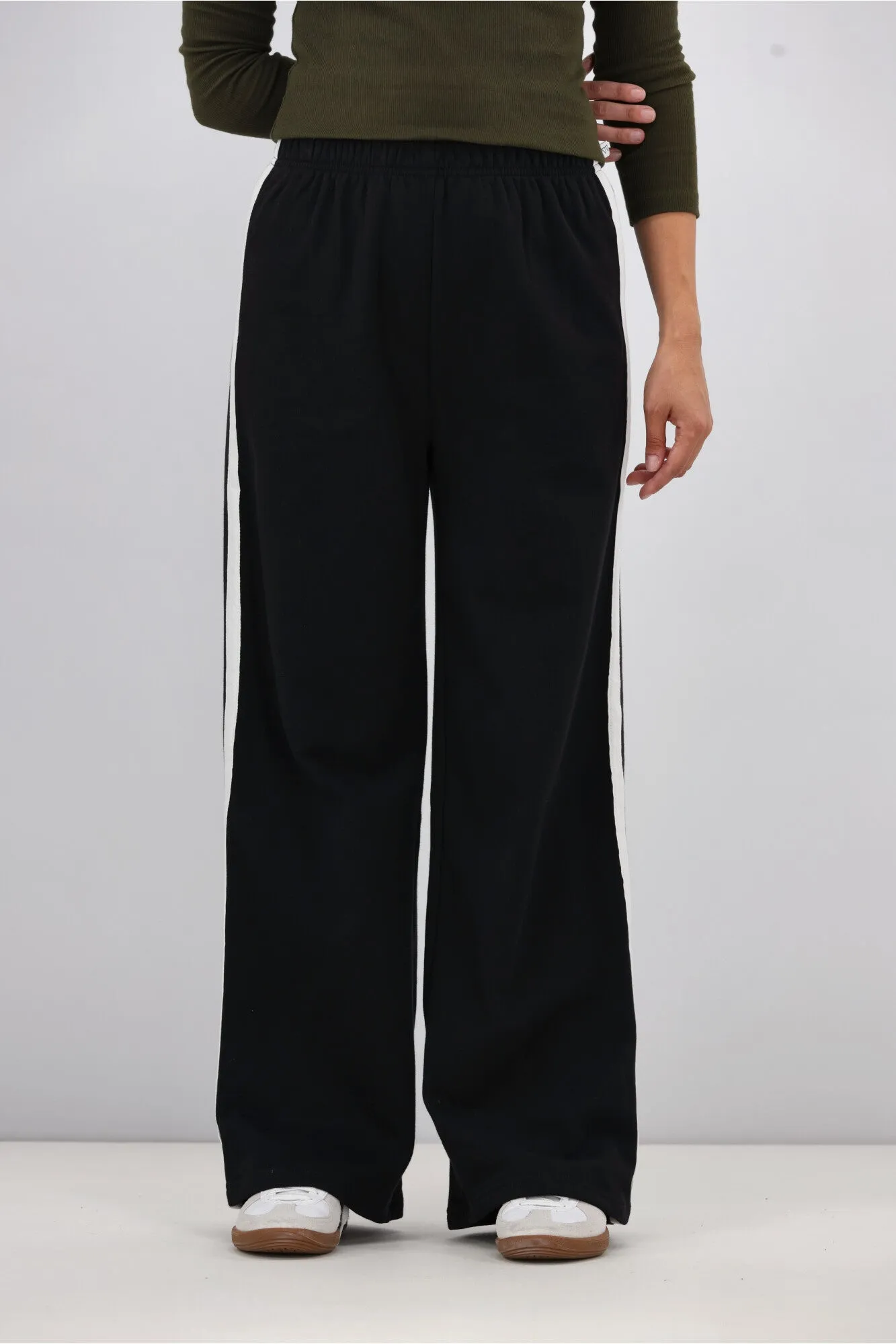 Shine On Essentials Panel Track Pant Black