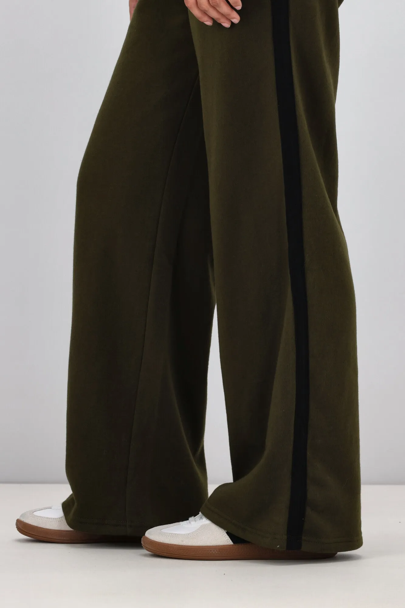 Shine On Essentials Panel Track Pant Olive