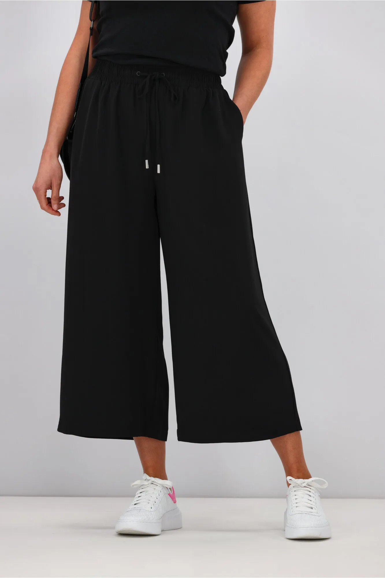 Shine On Label Cropped Rowen Wide leg Pants
