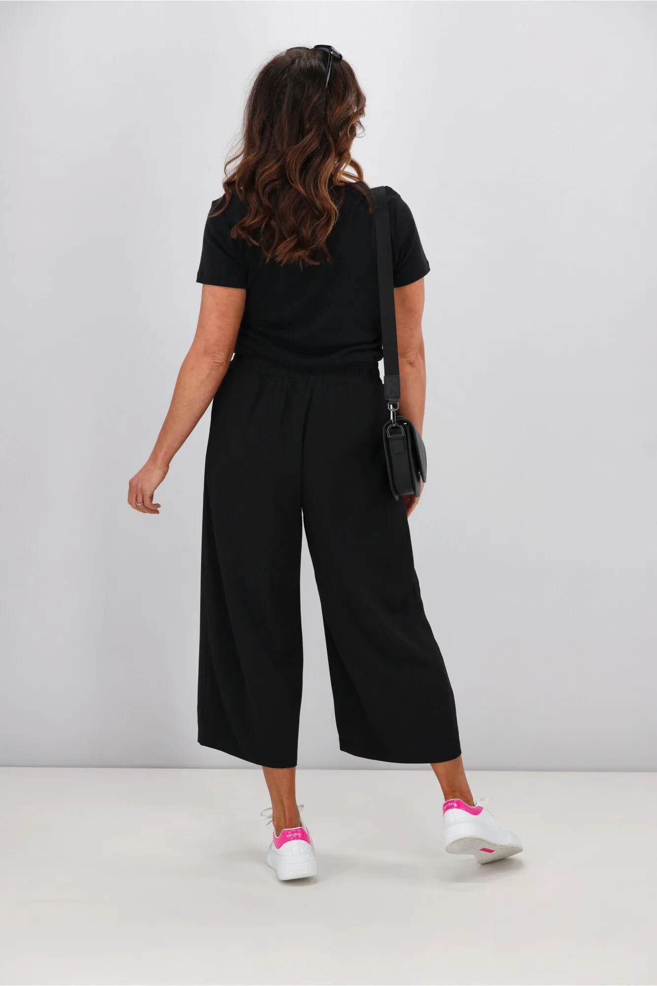 Shine On Label Cropped Rowen Wide leg Pants