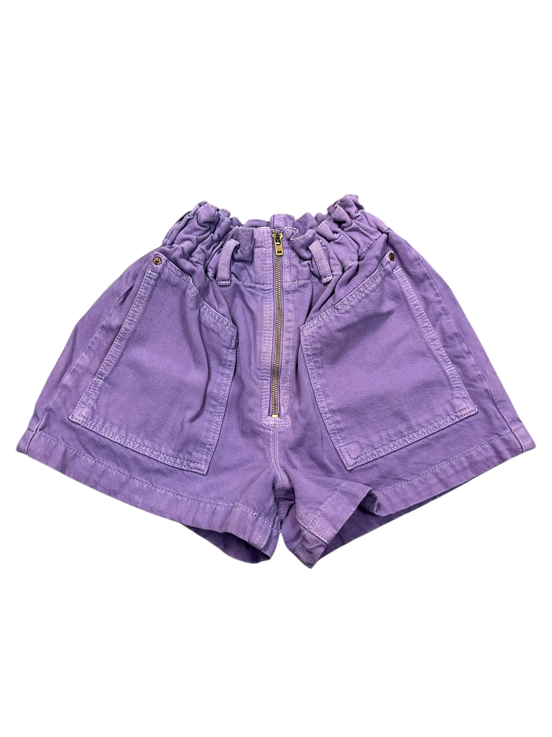 Shorts By Etica In Purple Denim, Size:Xs