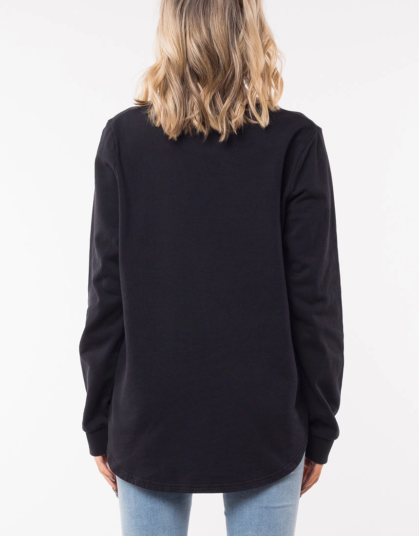 Silent Theory Obstructed Crew Washed Black