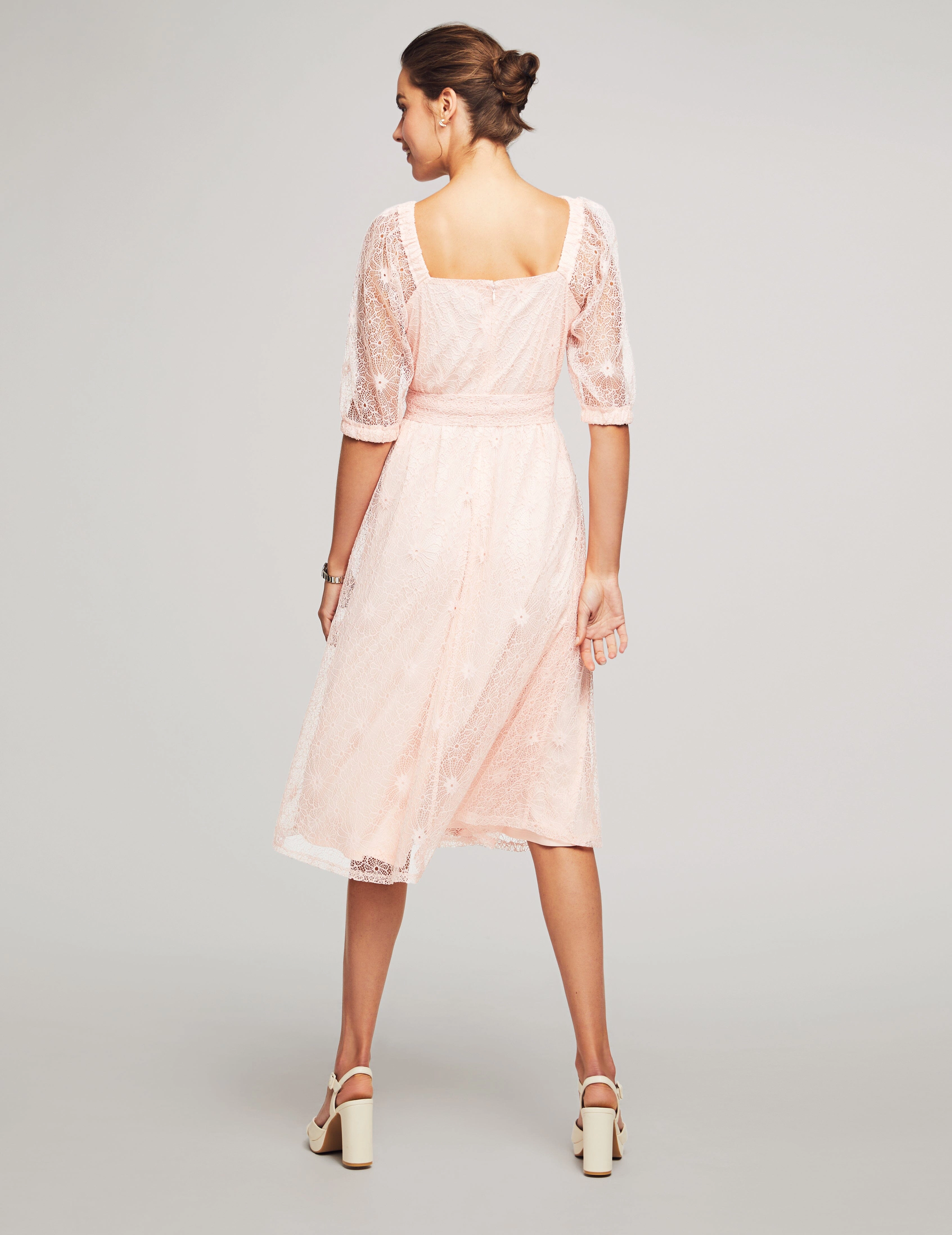 Square Neck Fit & Flare Dress - Sale