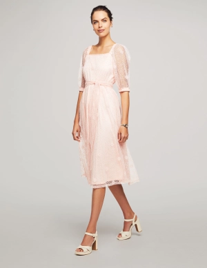 Square Neck Fit & Flare Dress - Sale