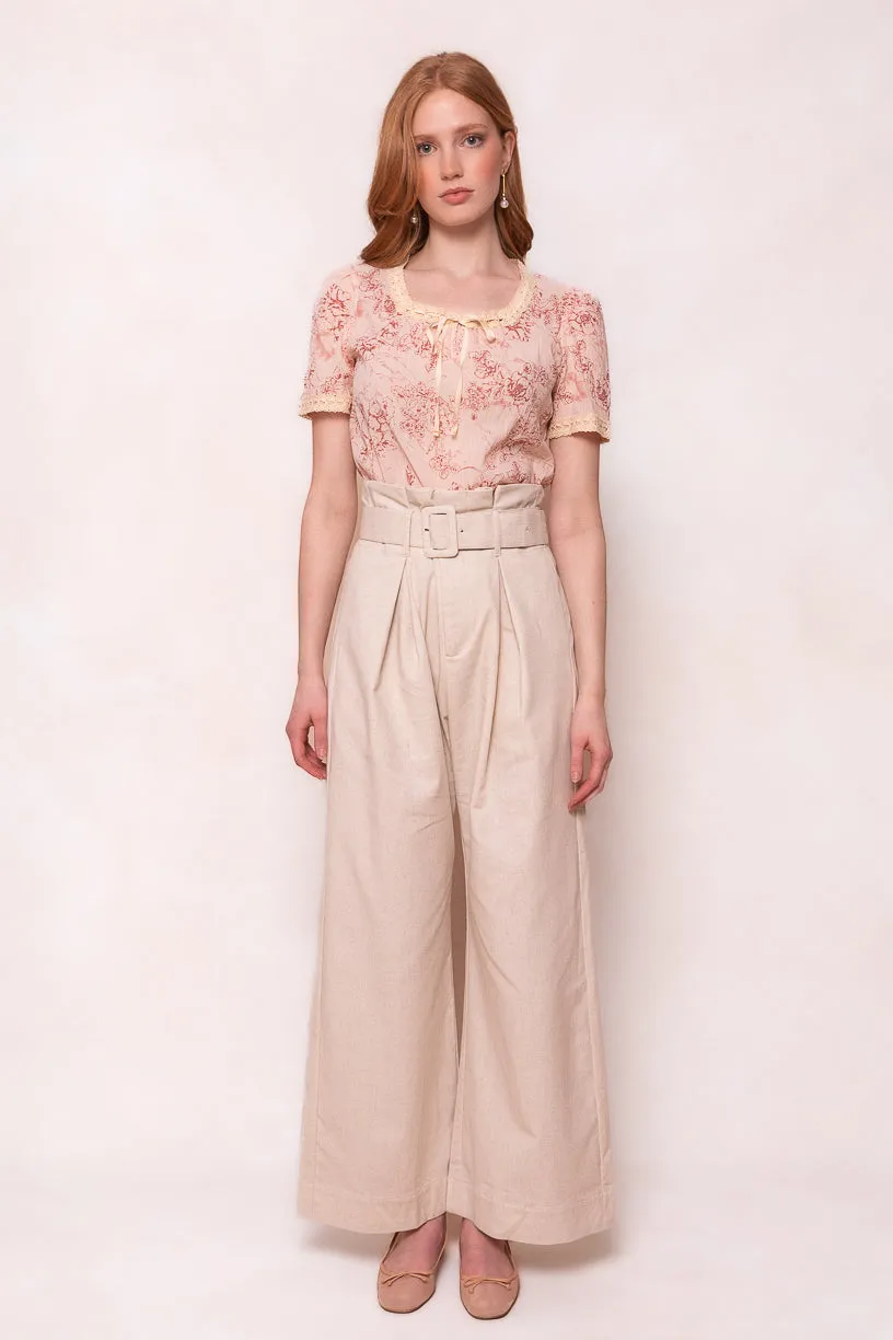 Tani Top in Pink Floral