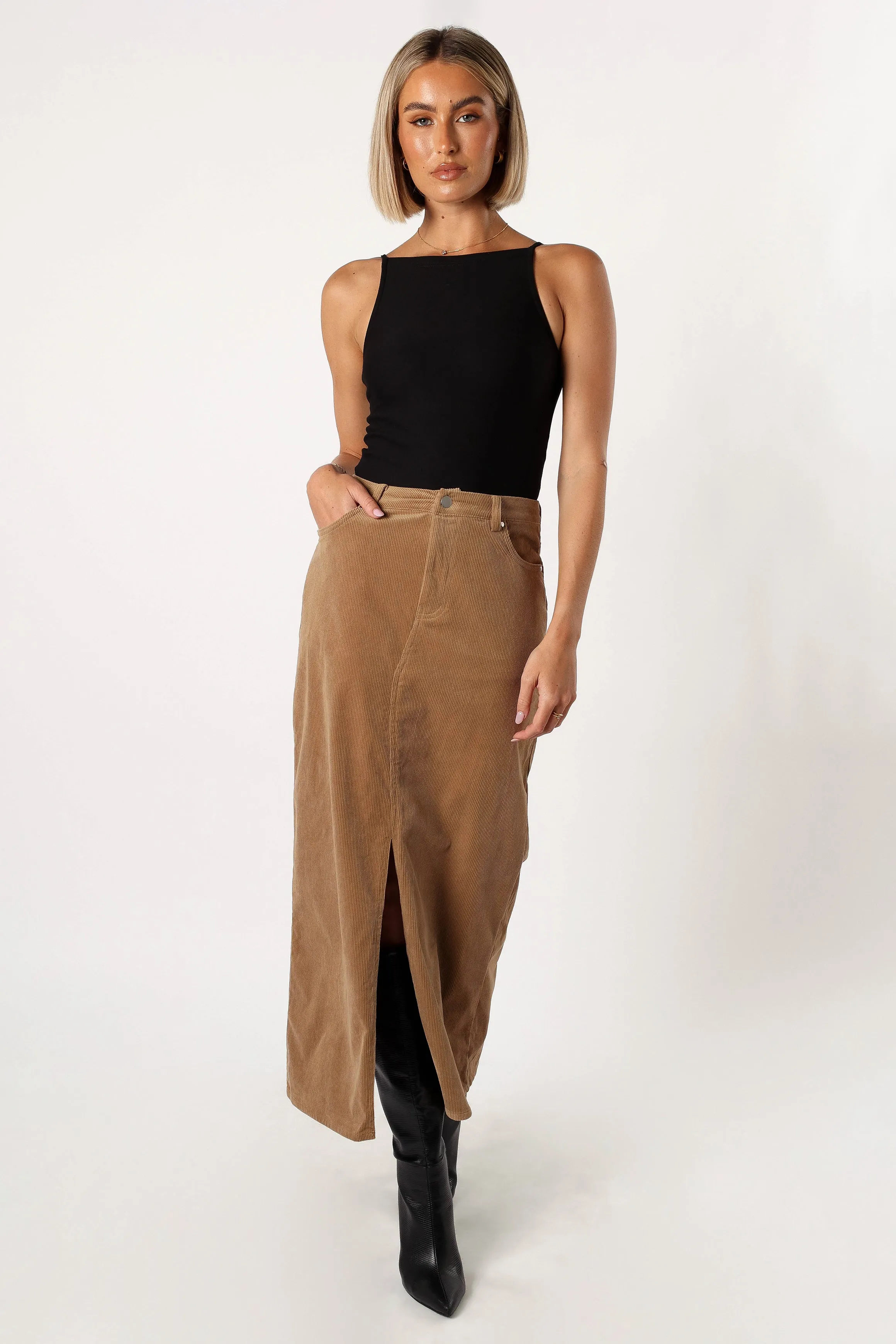 Ulla Midi Skirt - Mocha