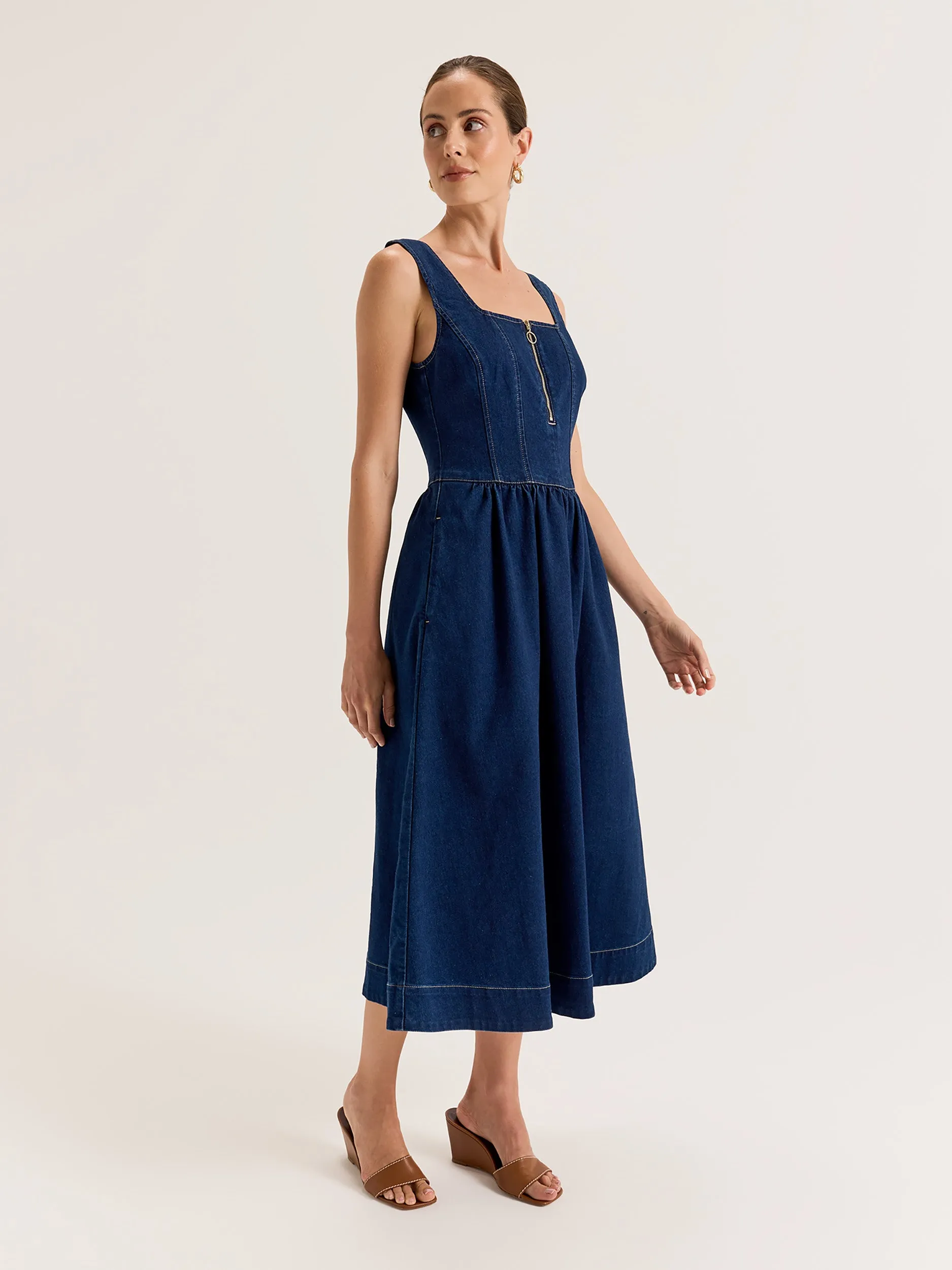 Uptown Denim Dress