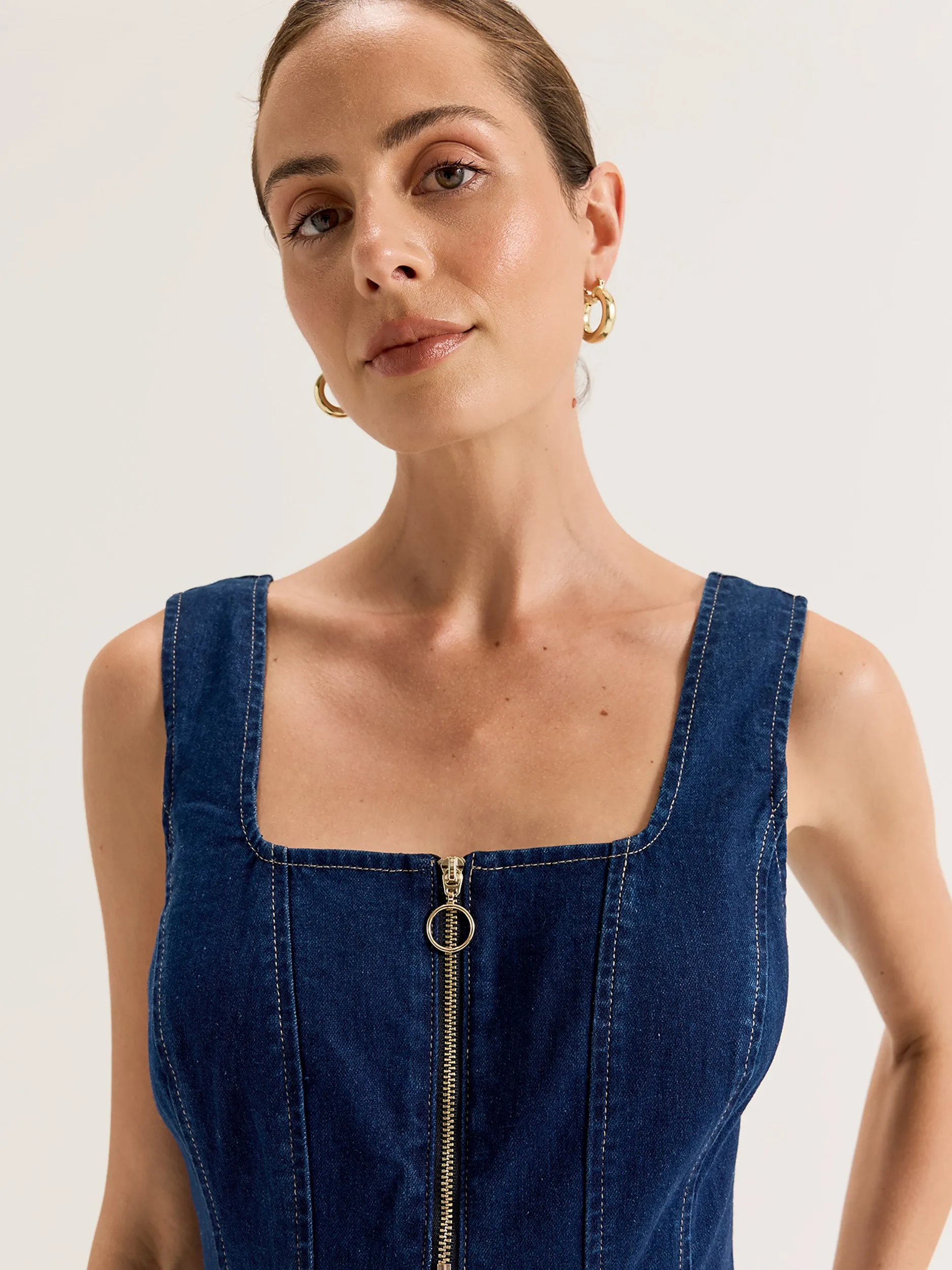 Uptown Denim Dress