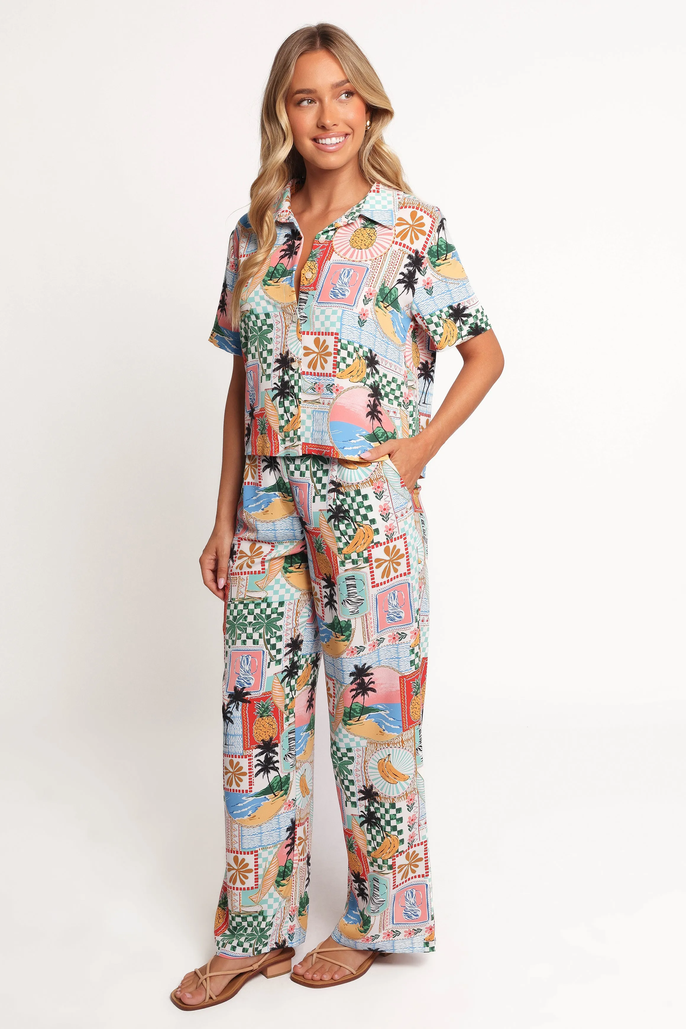 Valeria Pants - Off White Multi
