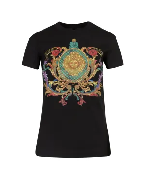 Versace Jeans Couture Baroque-Printed Crewneck T-Shirt