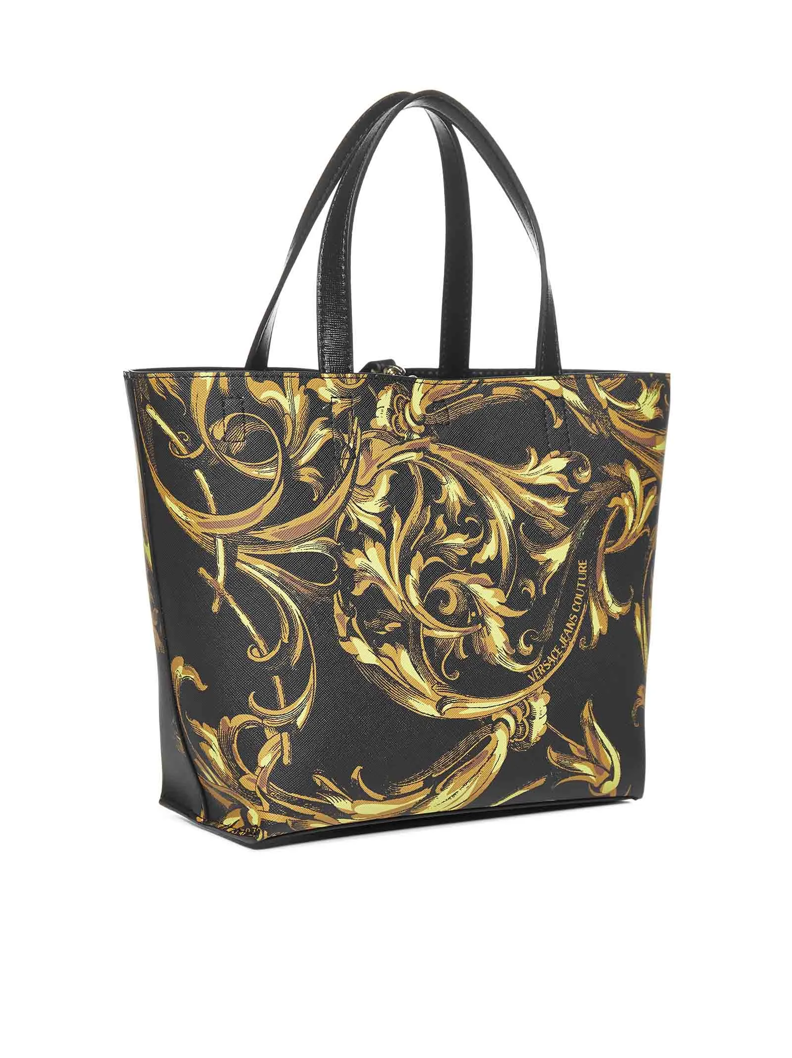 Versace Jeans Couture Baroque Printed Top Handle Bag