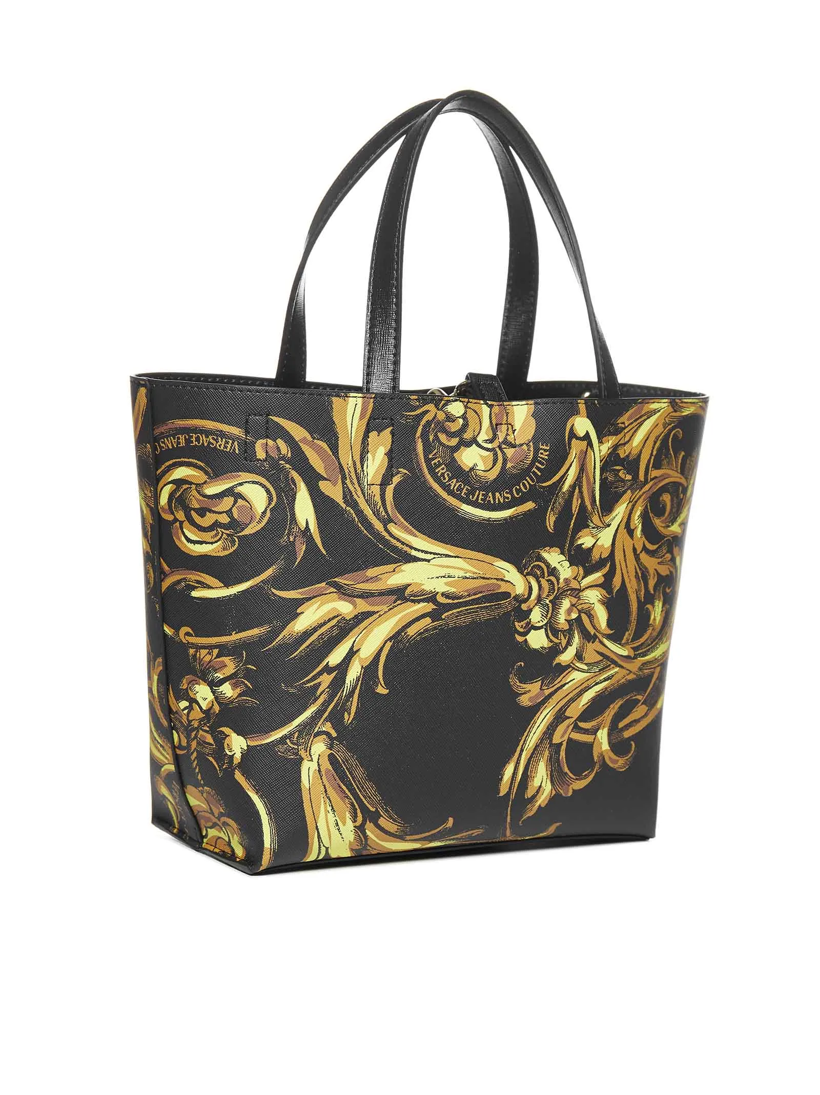 Versace Jeans Couture Baroque Printed Top Handle Bag