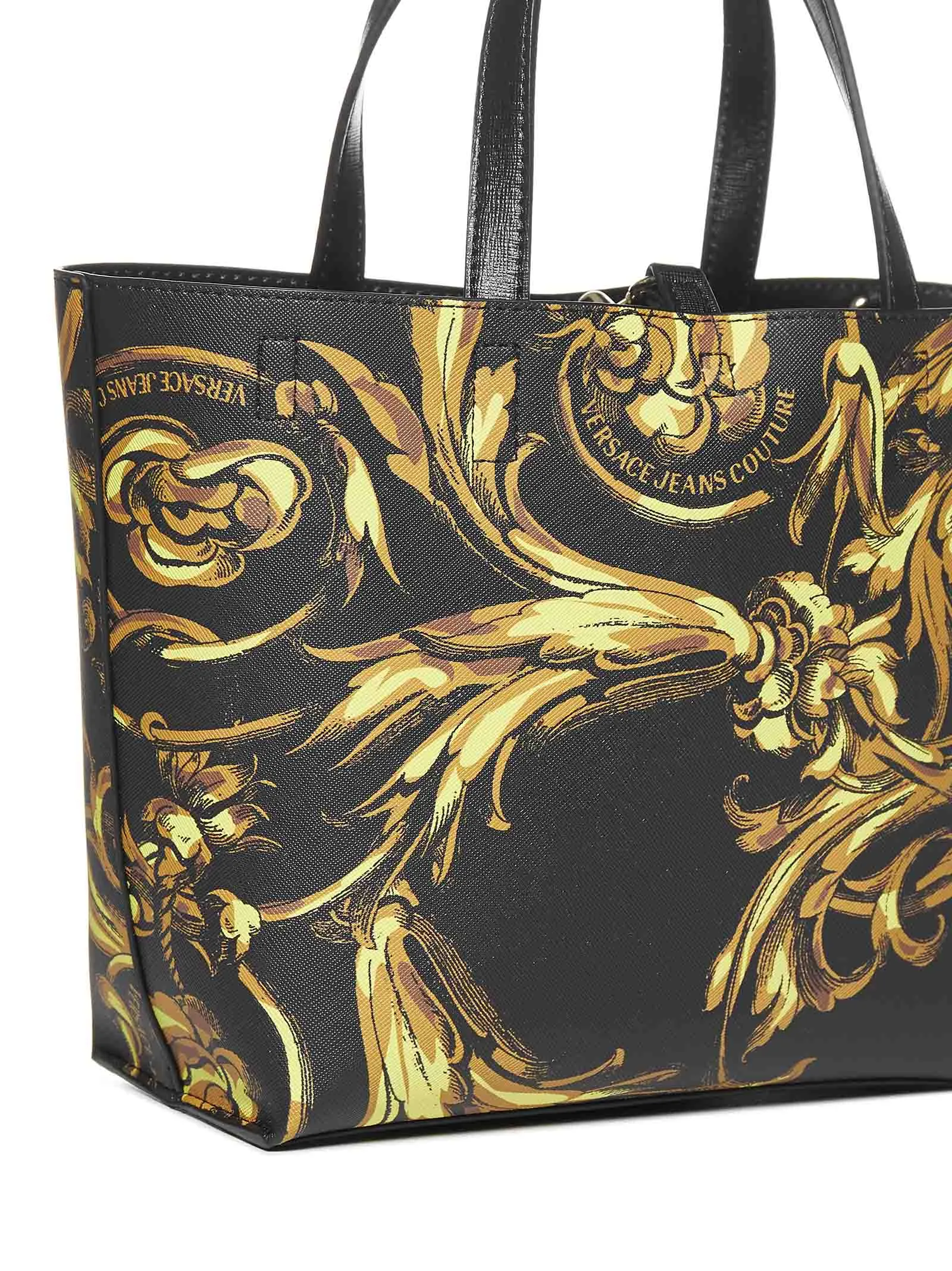 Versace Jeans Couture Baroque Printed Top Handle Bag