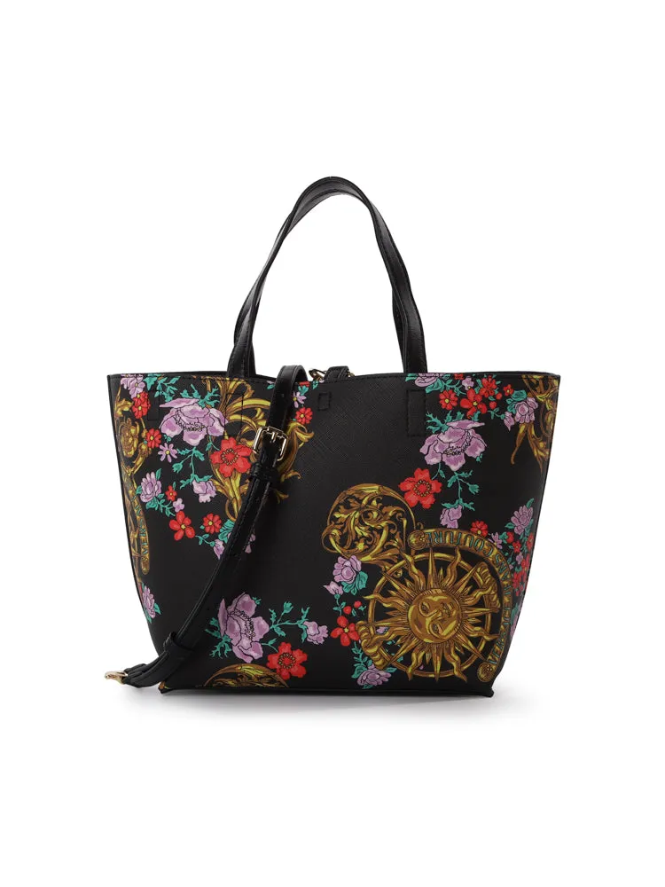 Versace Jeans Couture Floral Printed Tote Bag