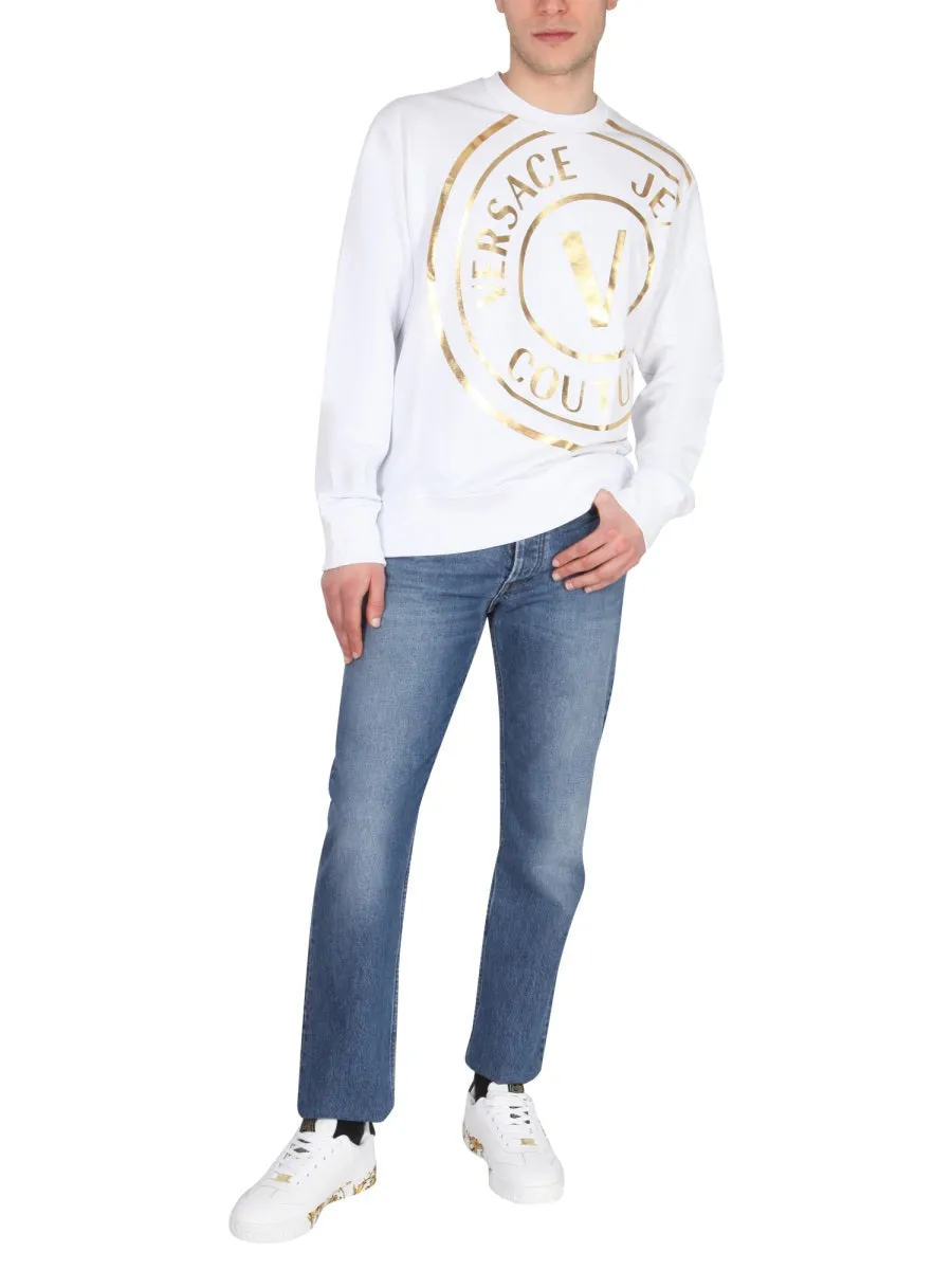 Versace Jeans Couture Logo Printed Crewneck Sweatshirt