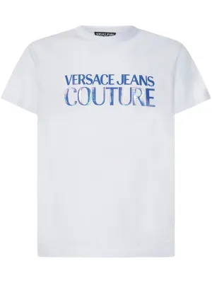 Versace Jeans Couture Logo Printed Crewneck T-Shirt