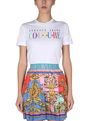 Versace Jeans Couture Logo Printed Crewneck T-Shirt