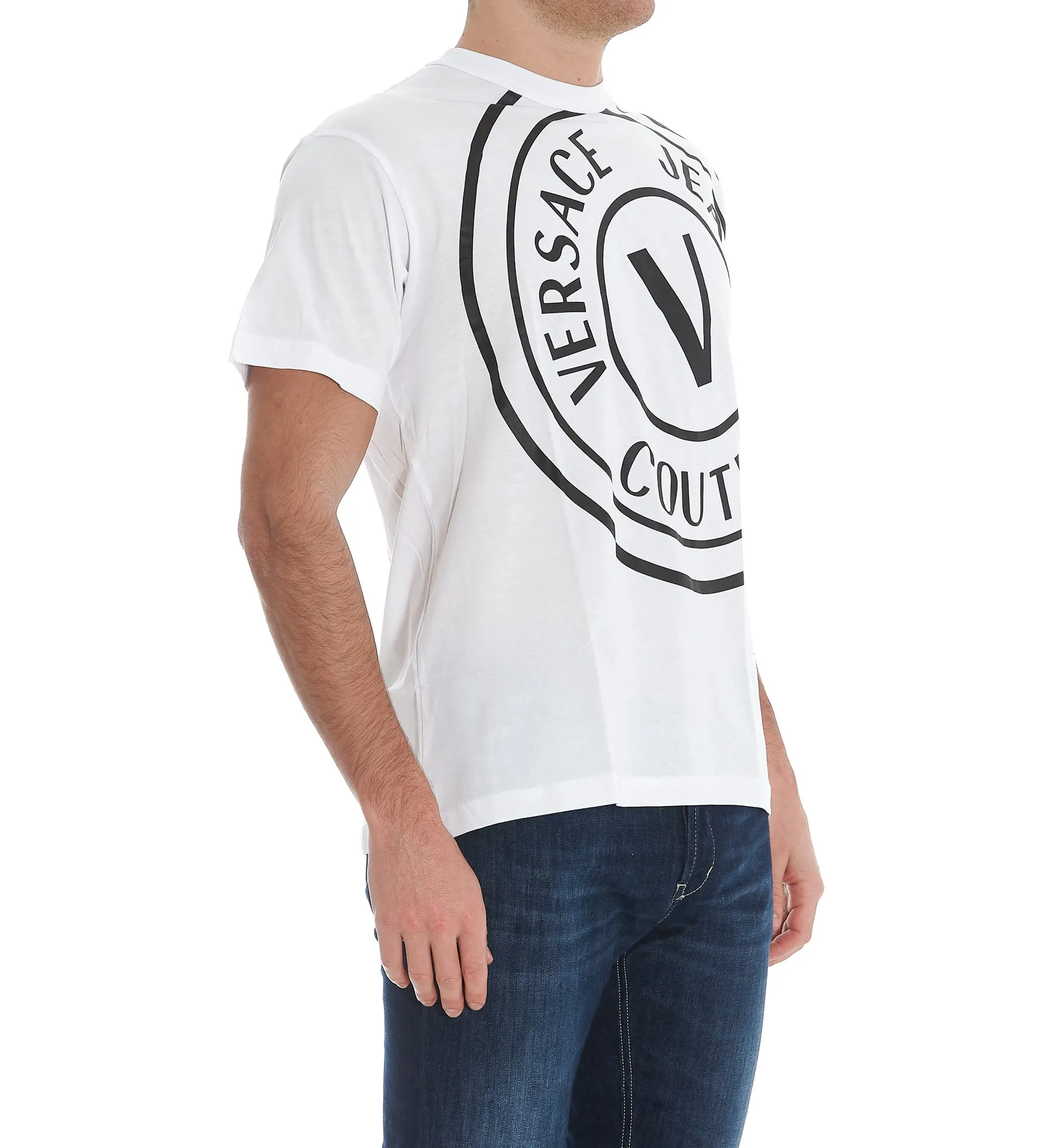 Versace Jeans Couture Logo Printed Crewneck T-Shirt