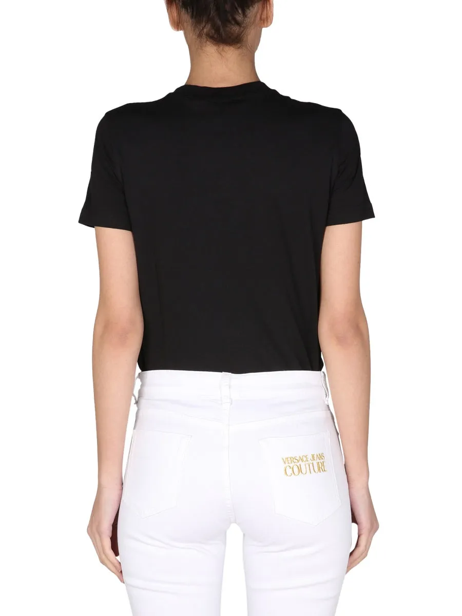 Versace Jeans Couture Logo Printed Crewneck T-Shirt