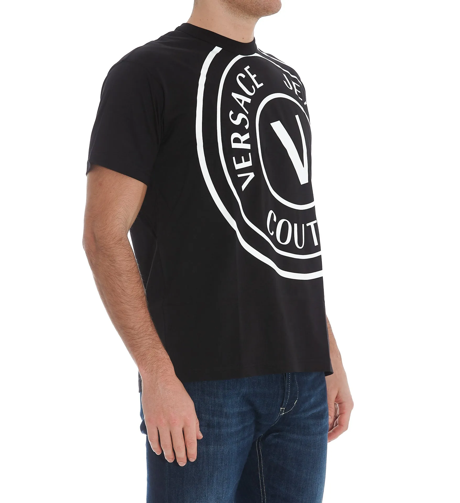 Versace Jeans Couture Logo Printed Crewneck T-Shirt