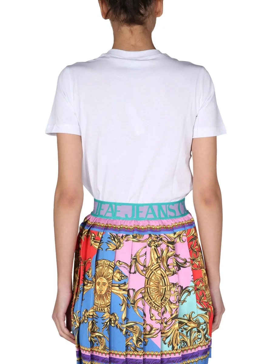 Versace Jeans Couture Logo Printed Crewneck T-Shirt