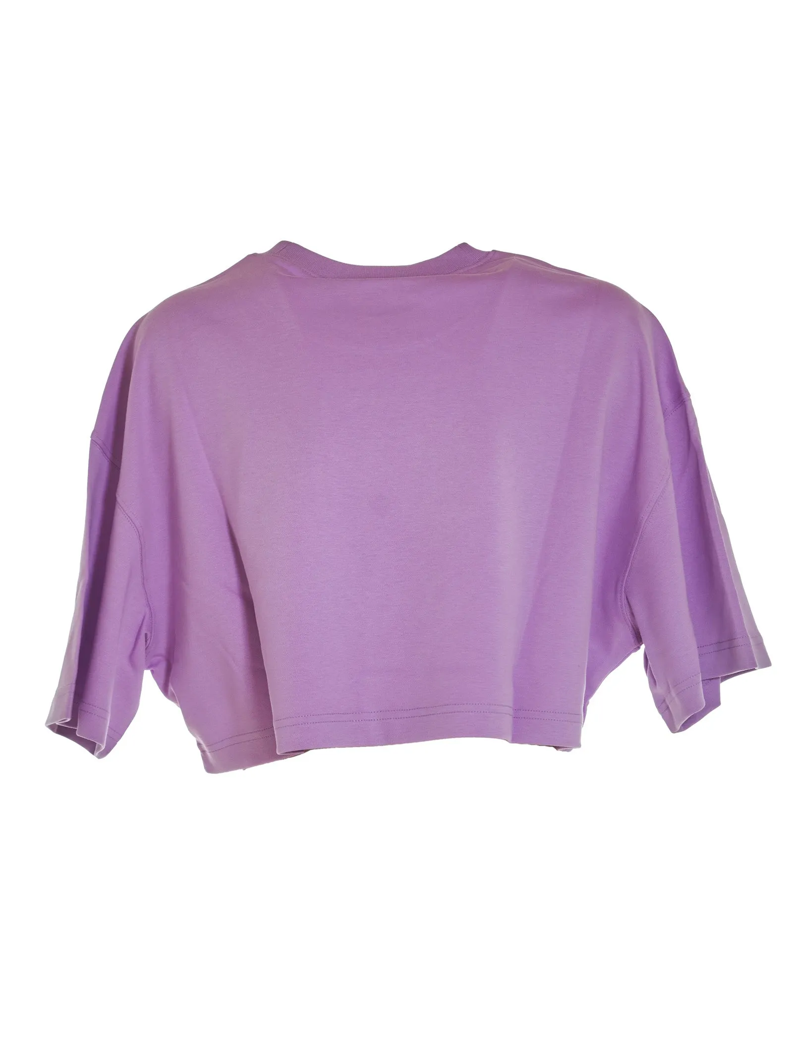 Versace Jeans Couture Logo Printed Cropped T-Shirt