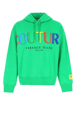Versace Jeans Couture Logo Printed Drawstring Hoodie
