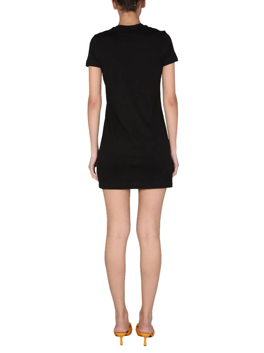 Versace Jeans Couture Logo Printed T-Shirt Dress