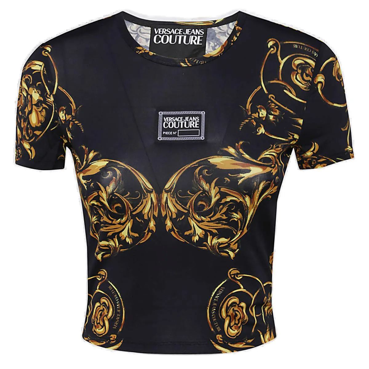 Versace Jeans Couture Printed Cropped T-Shirt