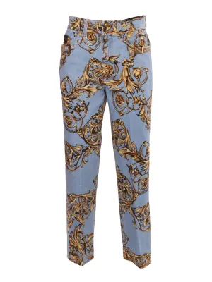 Versace Jeans Couture Regalia Baroque Printed Cropped Pants