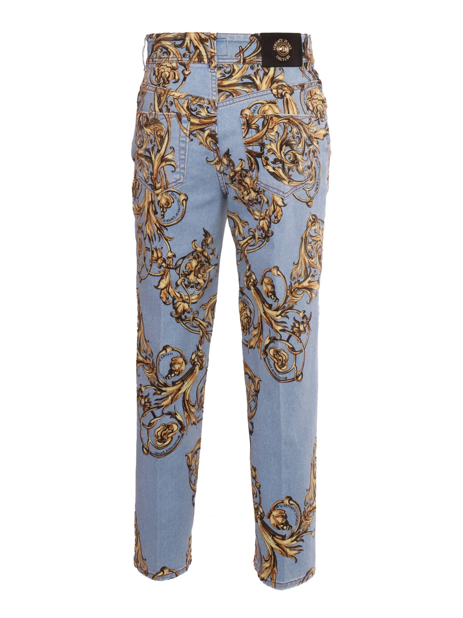 Versace Jeans Couture Regalia Baroque Printed Cropped Pants