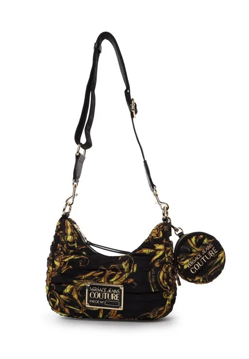 Versace Jeans Couture Regalia Baroque Printed Ruched Crossbody Bag