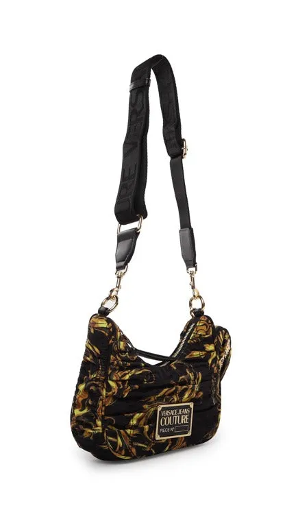 Versace Jeans Couture Regalia Baroque Printed Ruched Crossbody Bag