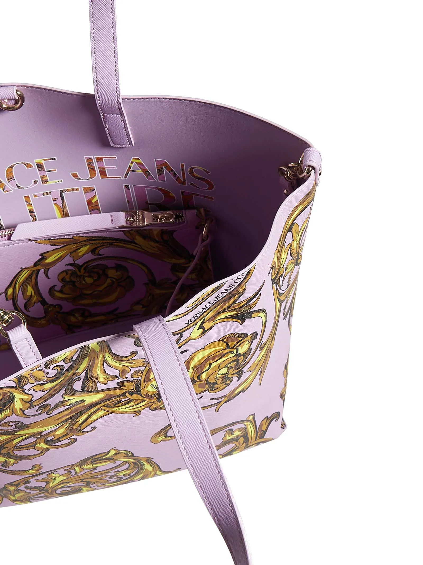 Versace Jeans Couture Regalia Baroque Printed Top Handle Bag
