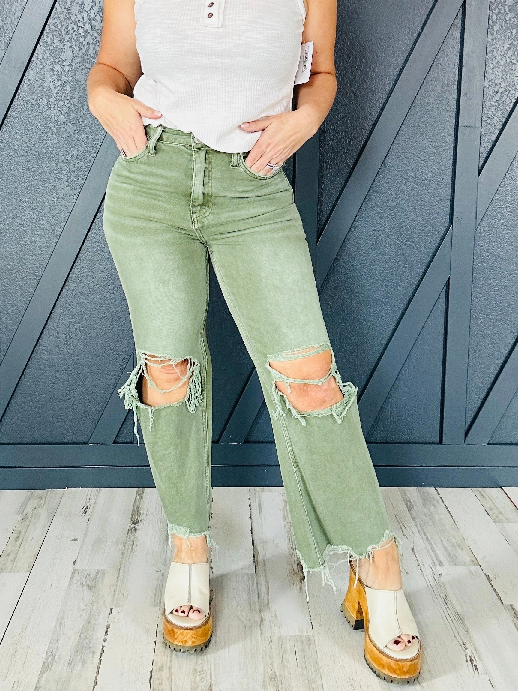 Vervet by Flying Monkey 90's Vintage Crop Flare Jeans