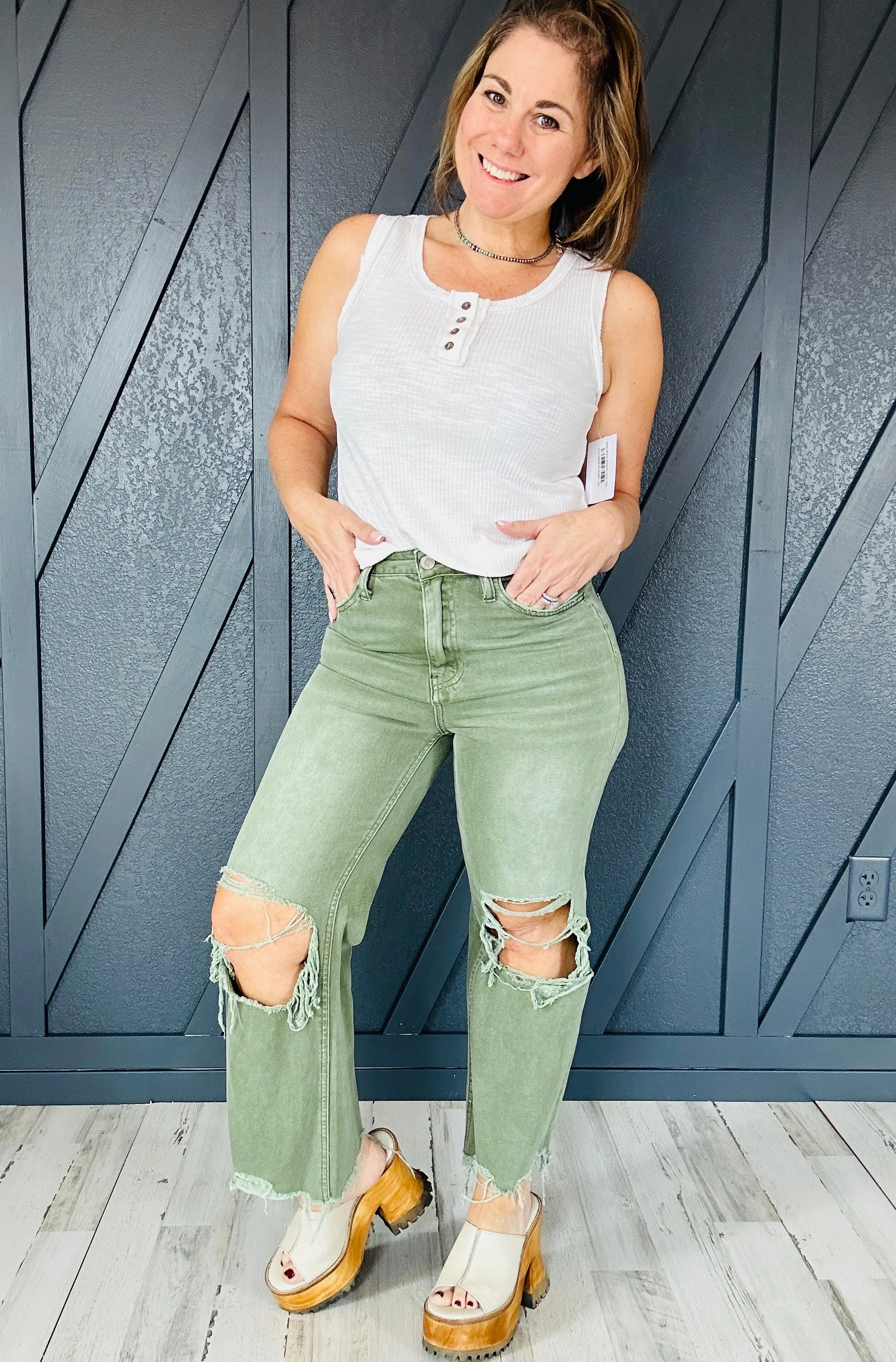 Vervet by Flying Monkey 90's Vintage Crop Flare Jeans