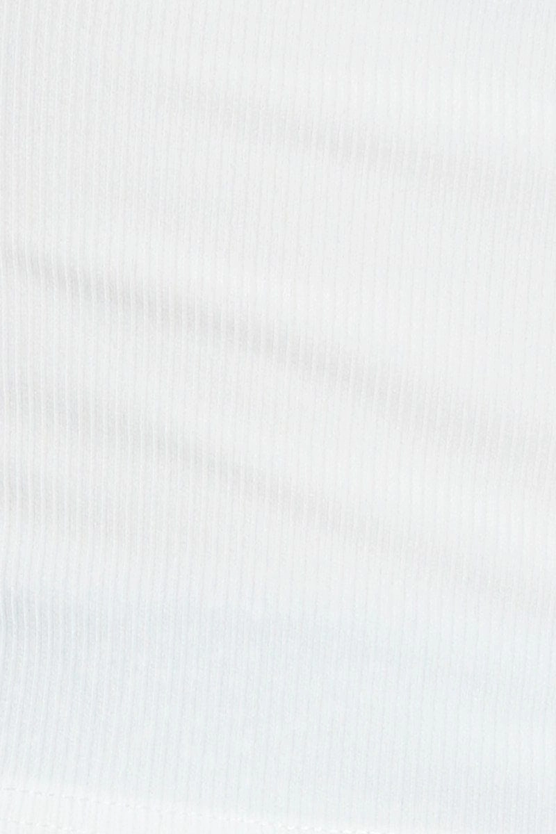 White Cut Out Crop Top Halter Neck